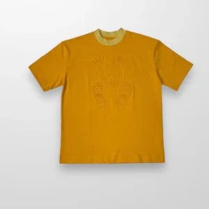 Clints Embossed Stencil T-Shirt In Yellow